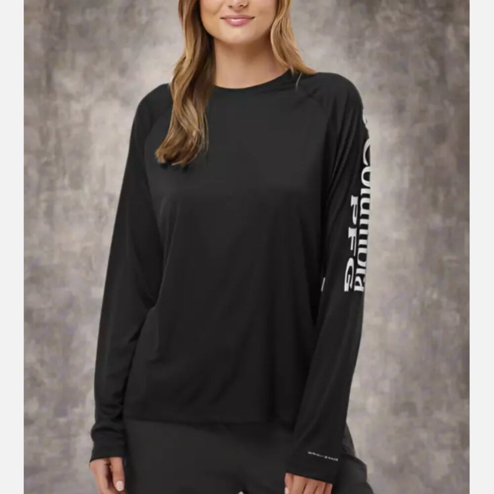 Women’s Columbia PFG Tidal Tee Long Sleeve Shirt w/Columbia Heat Sealed Logo NWT